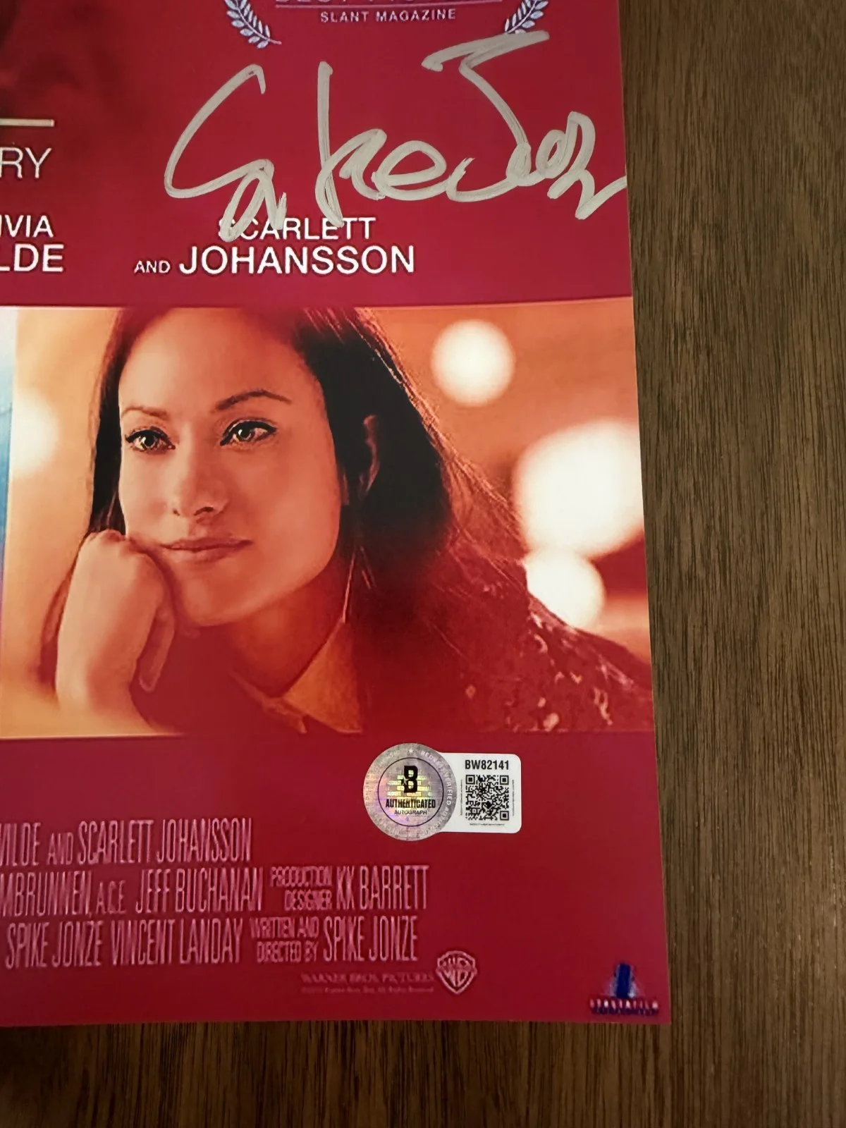 Spike Jonze ‘Her’ Movie Director Signed 12x18 Photo Beckett Certified, изображение 2