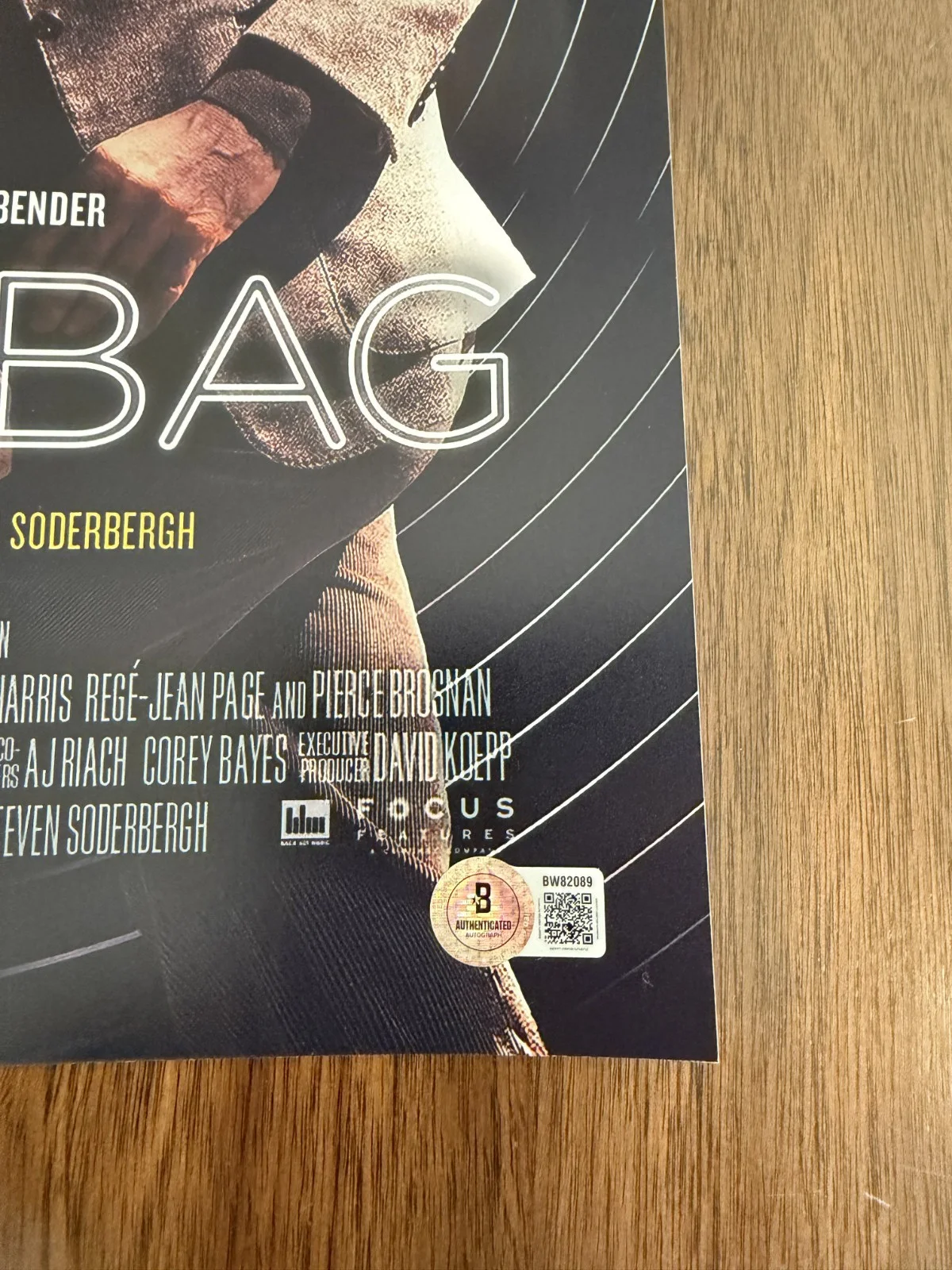 Steven Soderbergh ‘Black Bag’ Movie Director Signed 12x18 Photo Beckett, изображение 2