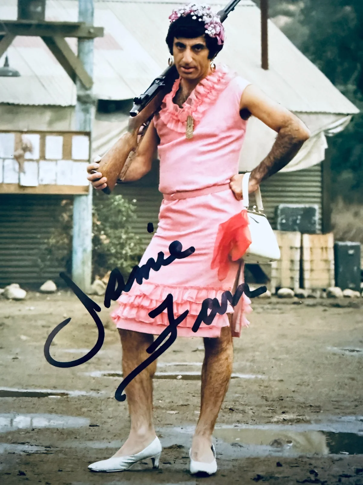 Jamie Farr — Jamie Farr CORPORAL KLINGER Signed MASH 8x10 • Todd Mueller Autographs COA