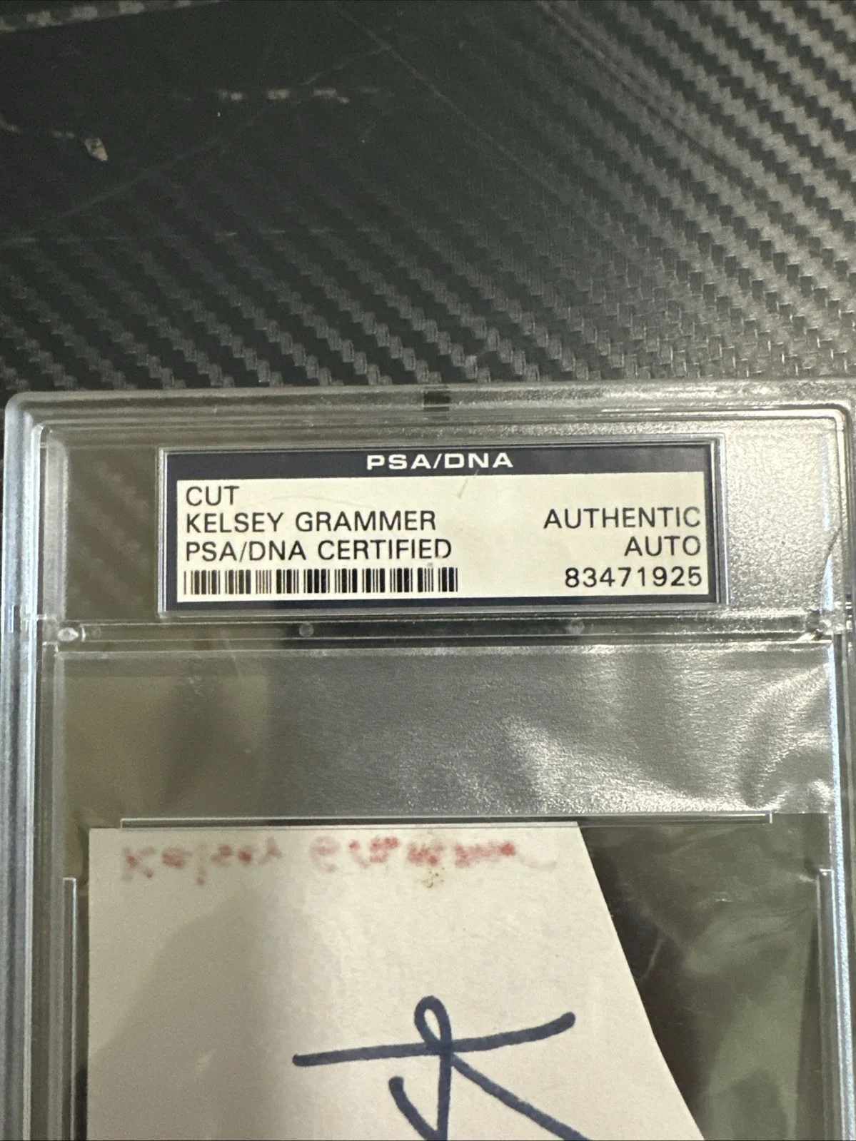 Kelsey Grammer — Kelsey Grammer Cut Autograph PSA/DNA Certified Authentic Auto Frasier Cheers, image 3
