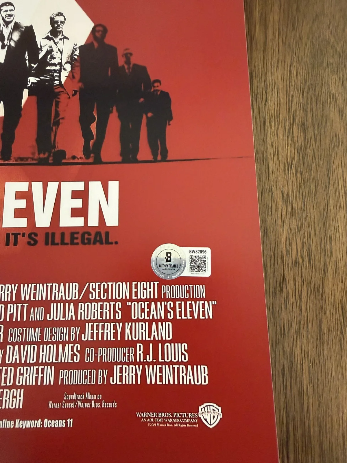 Steven Soderbergh ‘Ocean's Eleven’ Movie Director Signed 12x18 Photo Beckett, изображение 2