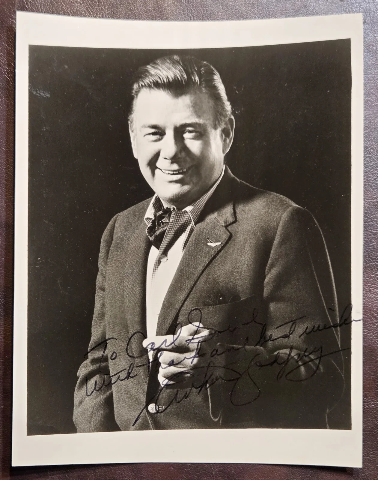 ARTHUR GODFREY — ARTHUR GODFREY RADIO HOST SIGNED 9X7 PHOTO AUTOGRAPH AMERICANA DECEASED RARE