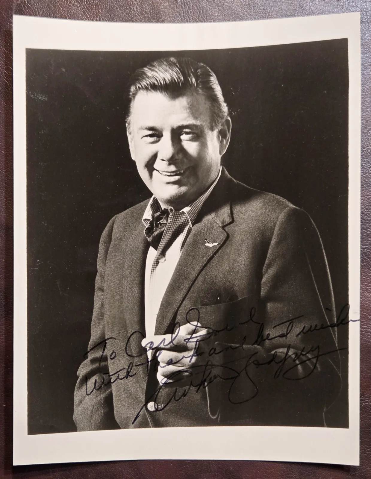 ARTHUR GODFREY — ARTHUR GODFREY RADIO HOST SIGNED 9X7 PHOTO AUTOGRAPH AMERICANA DECEASED RARE, изображение 3