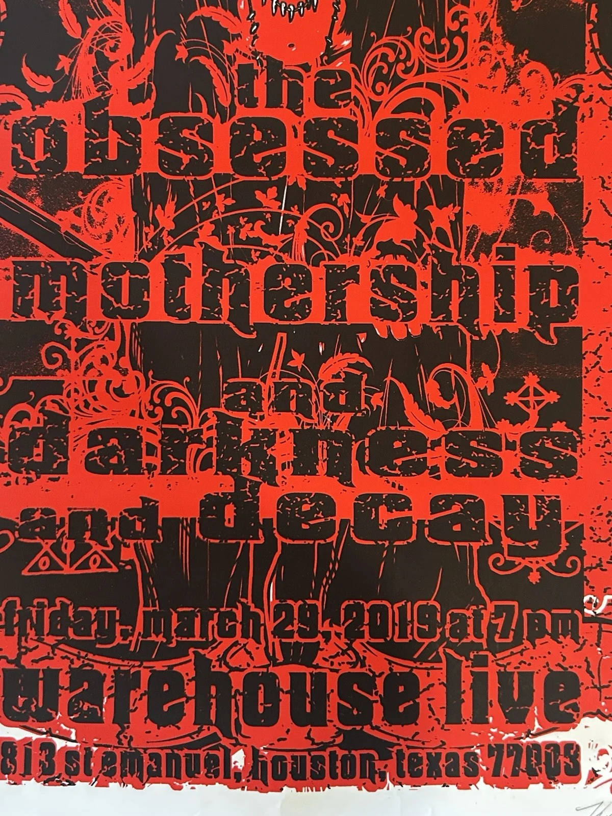 Eye Hate God Band Poster Signed Kylar Sharp 18x24 Rare 2019, image 3