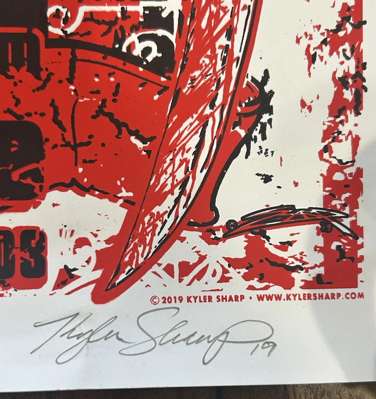 Eye Hate God Band Poster Signed Kylar Sharp 18x24 Rare 2019, image 4
