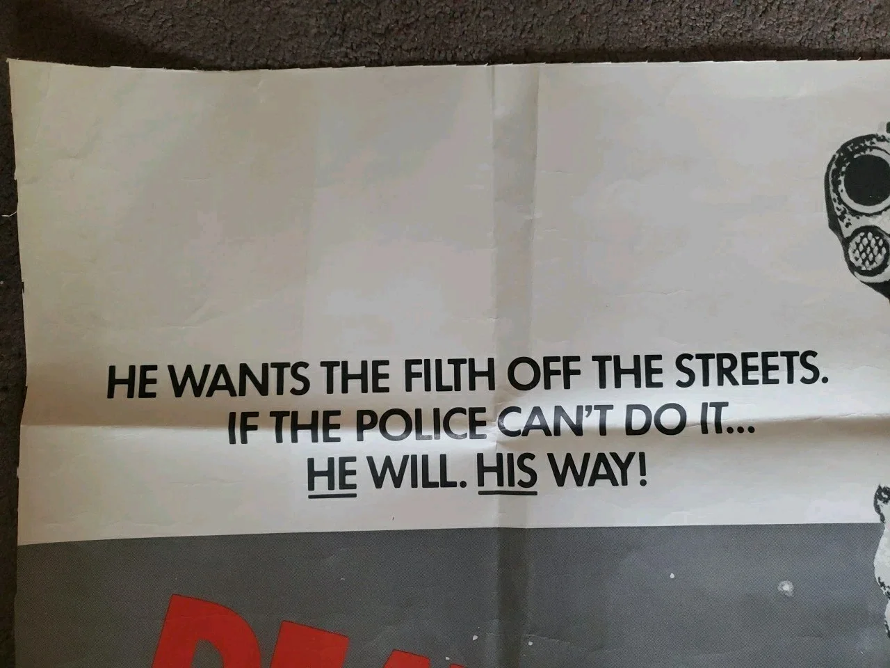 DEATH WISH II 2 (1982) original UK quad Cinema poster - Charles Bronson X Cert, изображение 4