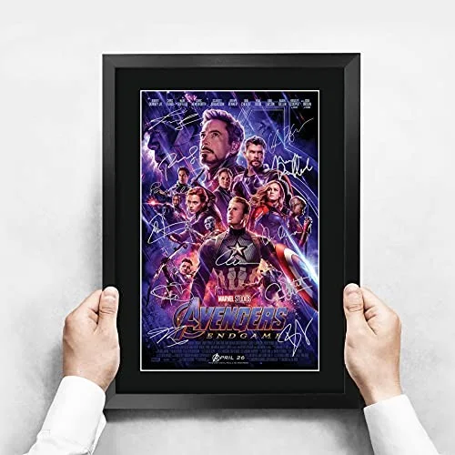 A3 FR Avengers Endgame Movie Poster Cast Signed Printed Autograph, изображение 3