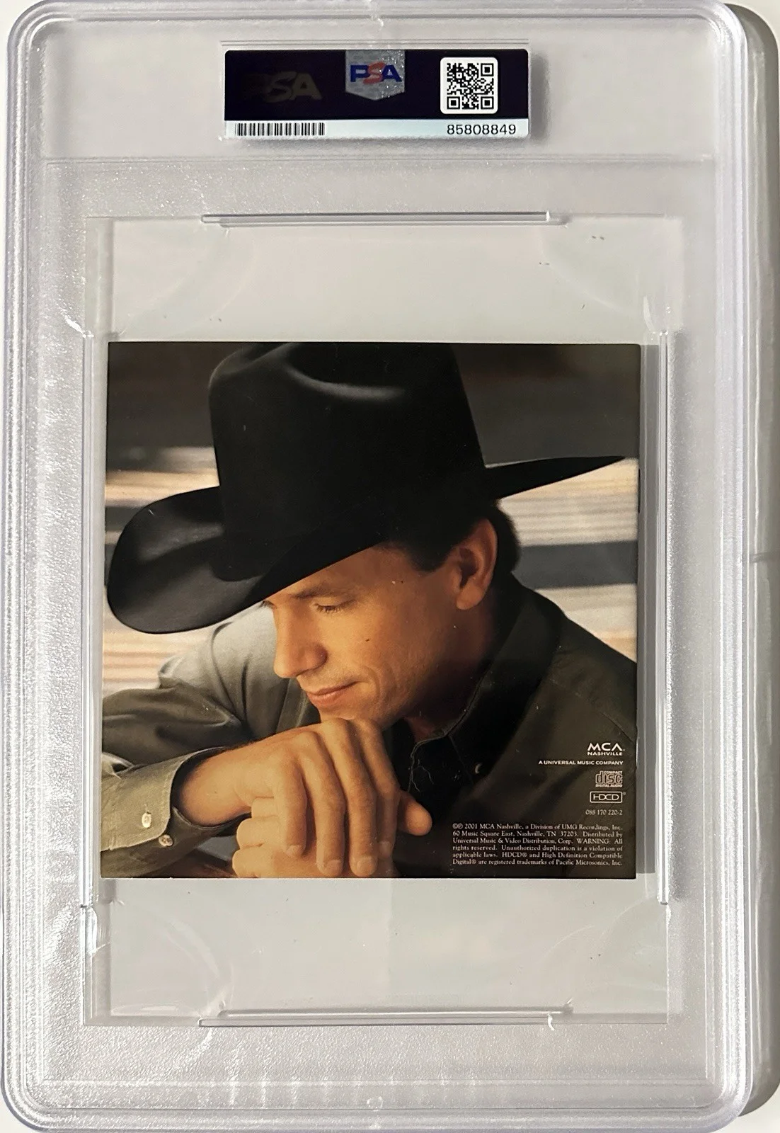GEORGE STRAIT Signed Autograph CD SLEEVE..COUNTRY MUSIC LEGEND..PSA/DNA Slabbed, изображение 2