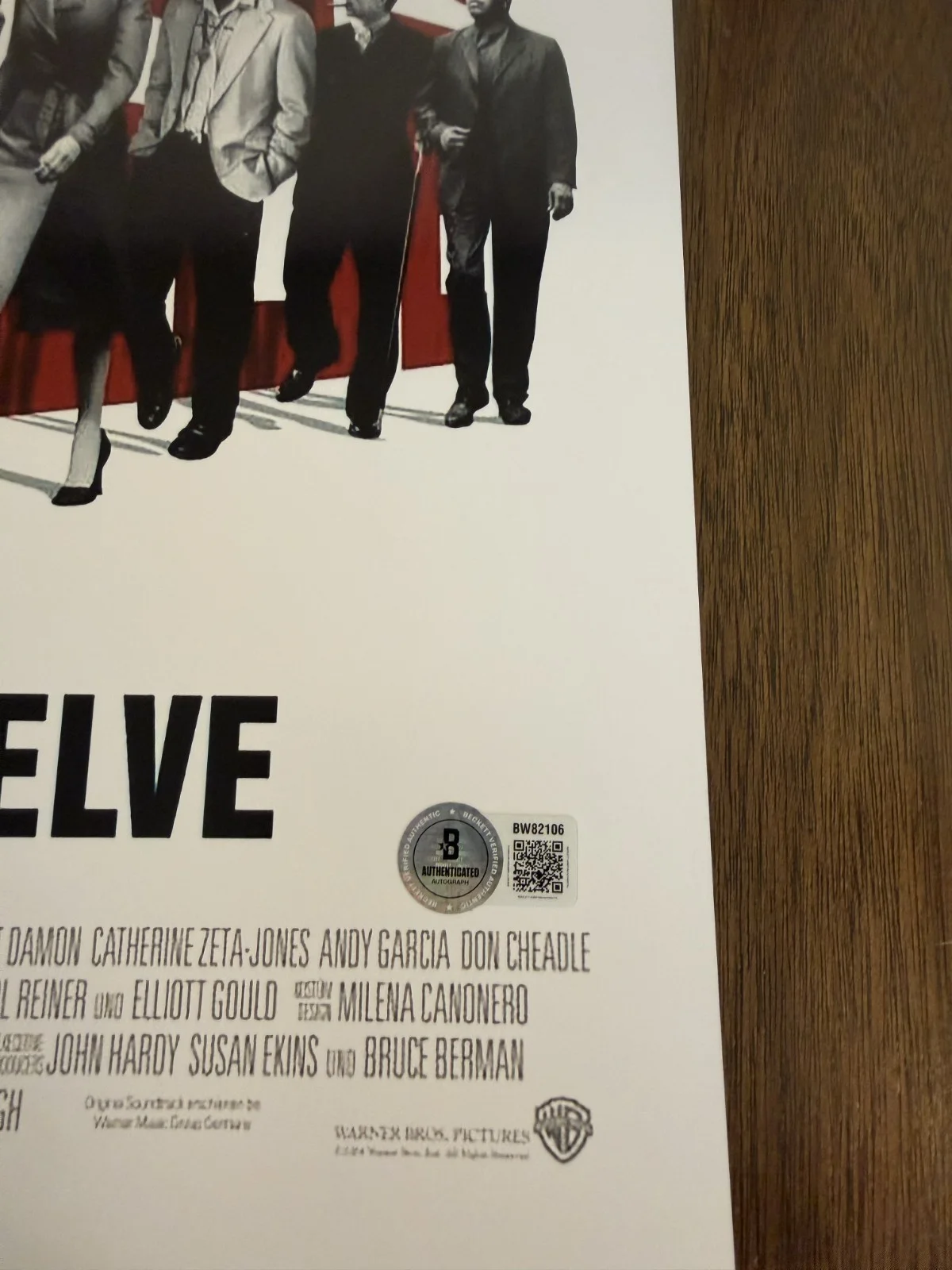 Steven Soderbergh ‘Ocean's Twelve’ Movie Director Signed 12x18 Photo Beckett, изображение 2