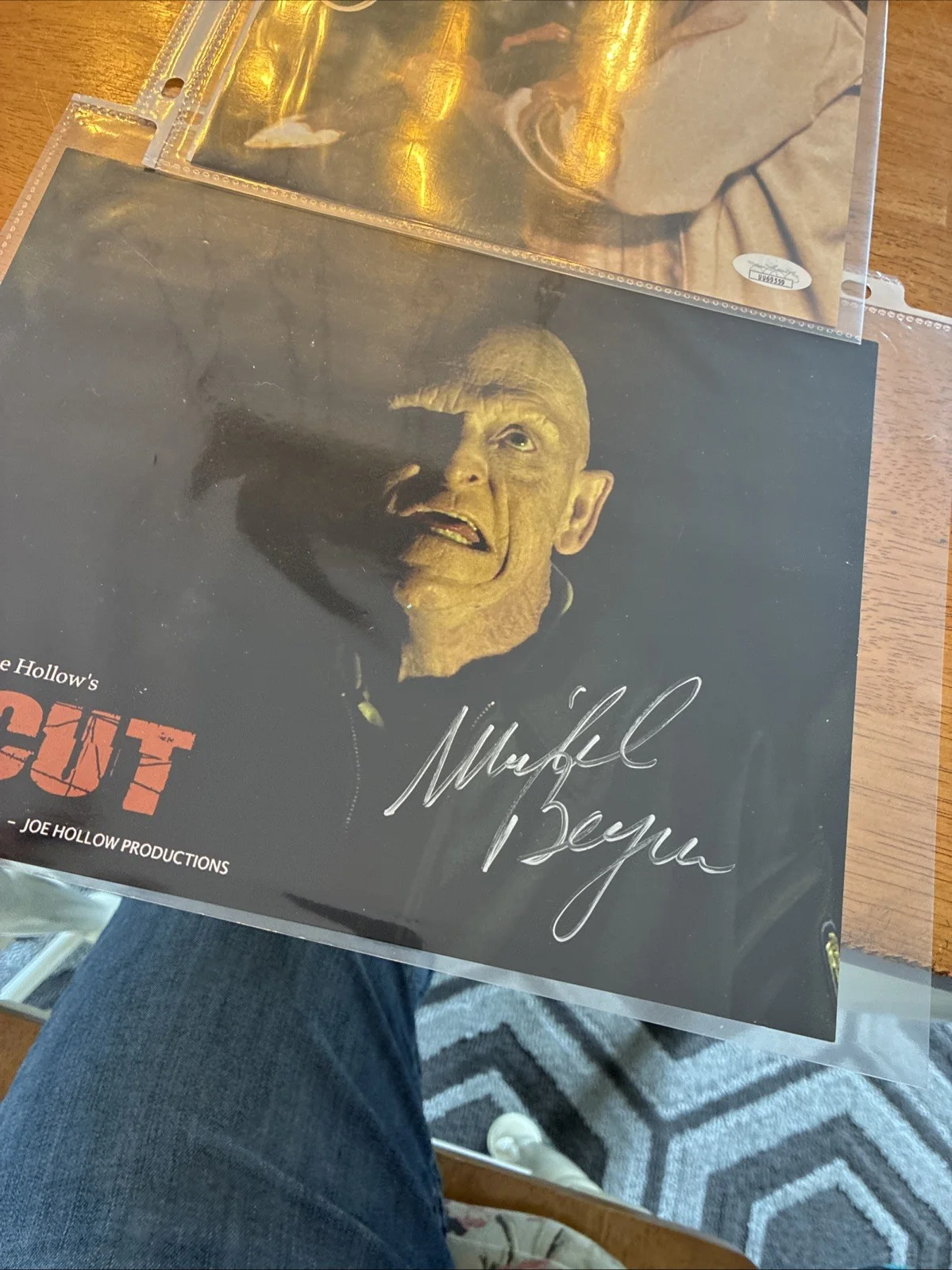 Lance Kerwin Michael Berryman Signed Horror Salem’s Lot Cut, image 4