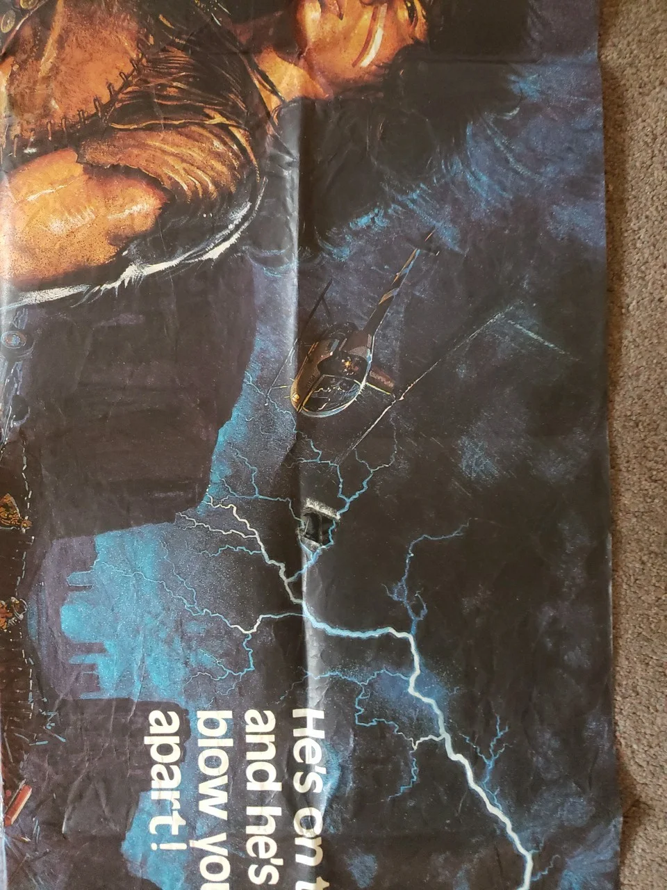 THUNDER (1983) Original UK Cinema Film Quad Poster - Rare Cult Classic, изображение 4