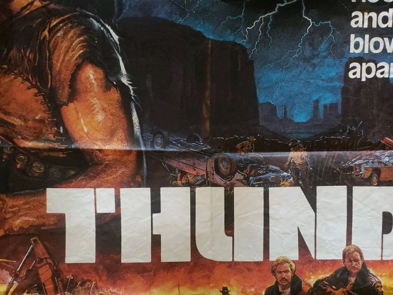THUNDER (1983) Original UK Cinema Film Quad Poster - Rare Cult Classic, изображение 5