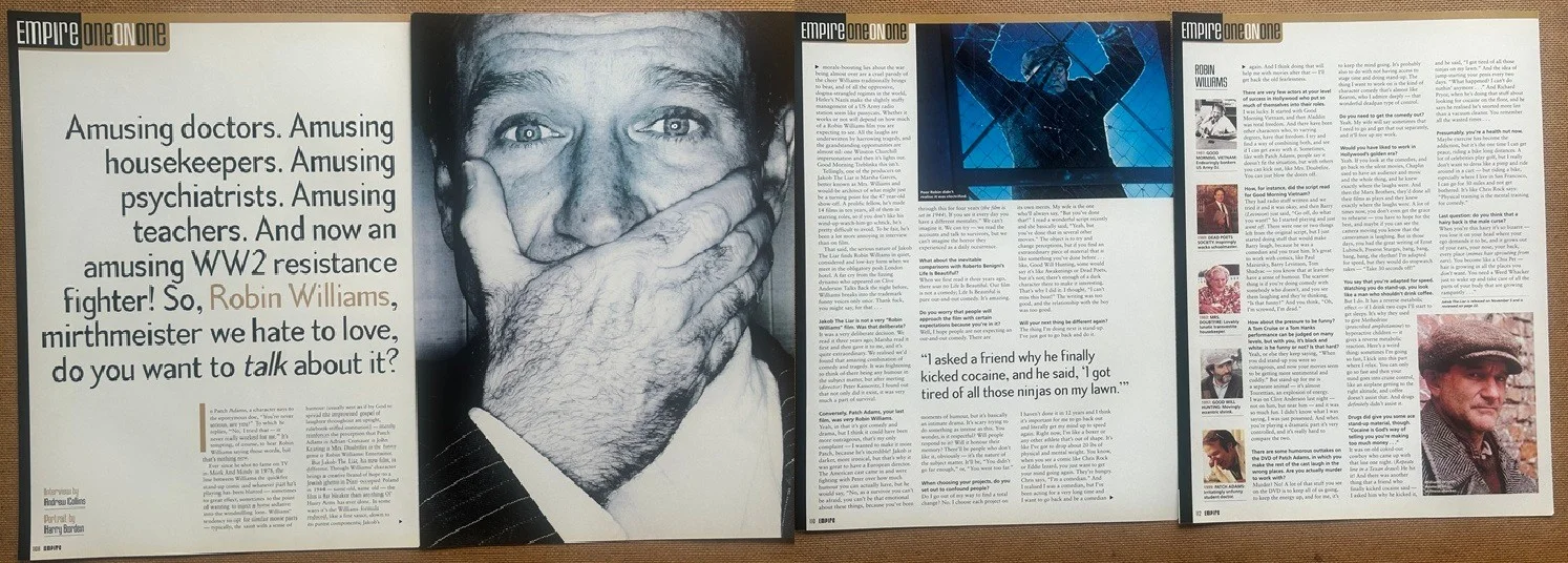 ROBIN WILLIAMS - 1999 full page UK magazine poster, image 2