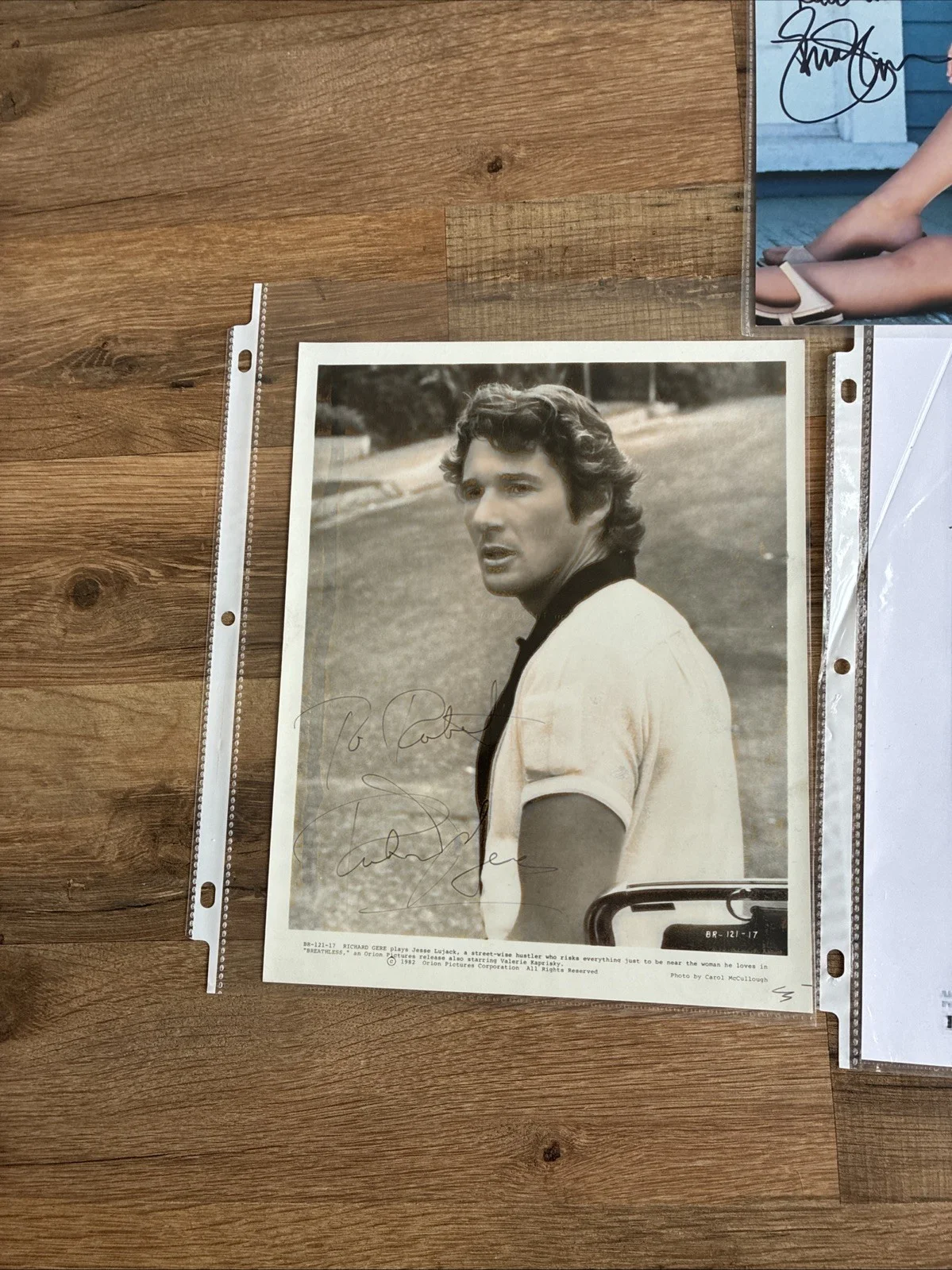 Richard Gere Debra Winger Louis Gossett Jr — an officer and a gentleman Signed 8x10 Lot 3 Richard Gere Louis Gossett Jr. Debr, изображение 2