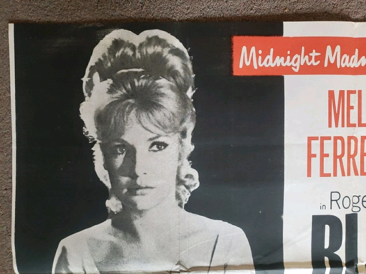 Blood And Roses 1960 ORIGINAL UK Quad Cinema poster Vampire Roger Vadim Horror, изображение 4