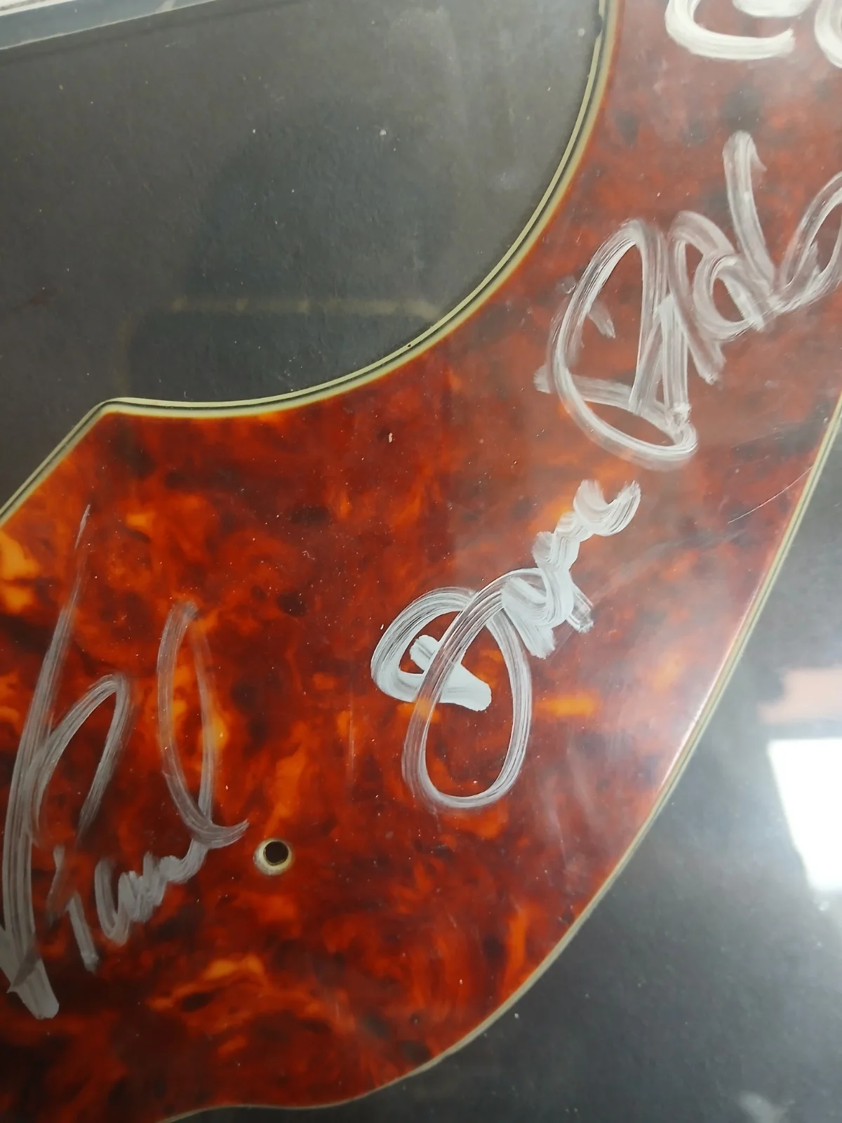 Original Pantera Band Signed Pick Guard And Back Stage Pass Framed, image 4