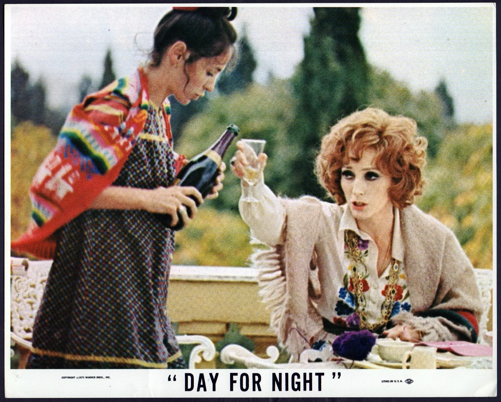 DAY FOR NIGHT 1973 Jacqueline Bisset - François Truffaut 3 10x8 LOBBY CARDS, изображение 2