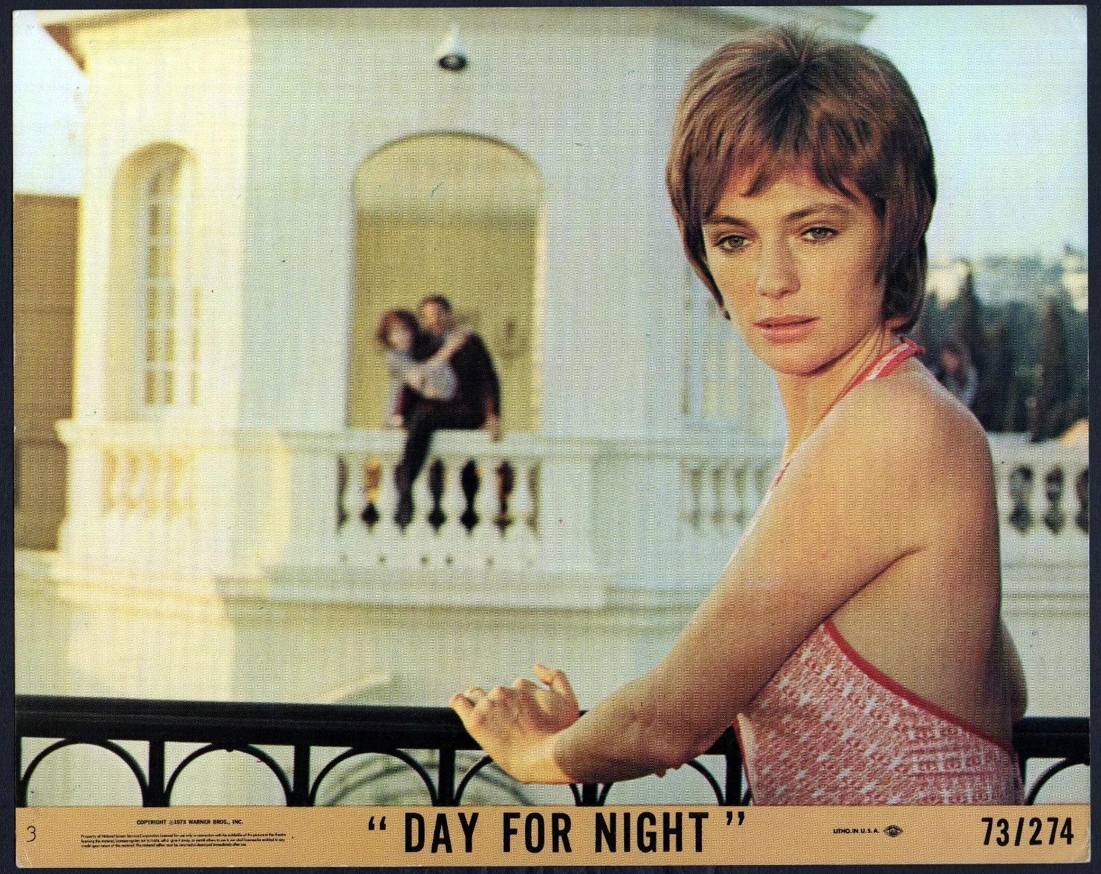 DAY FOR NIGHT 1973 Jacqueline Bisset - François Truffaut 3 10x8 LOBBY CARDS, изображение 3