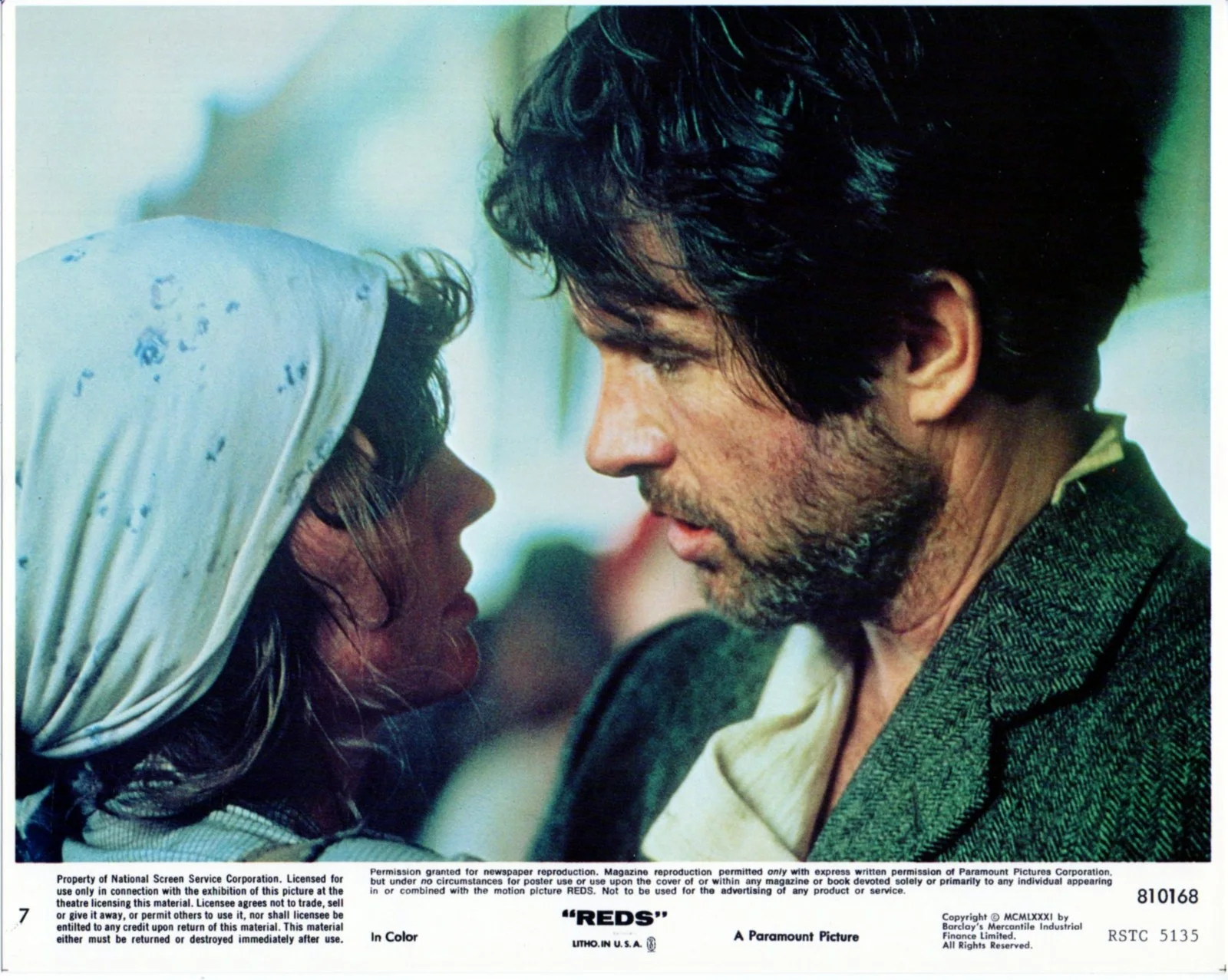 REDS 1981 Warren Beatty JOHN REED, Diane Keaton Jack Nicholson US 10x8 LOBBY SET, image 2