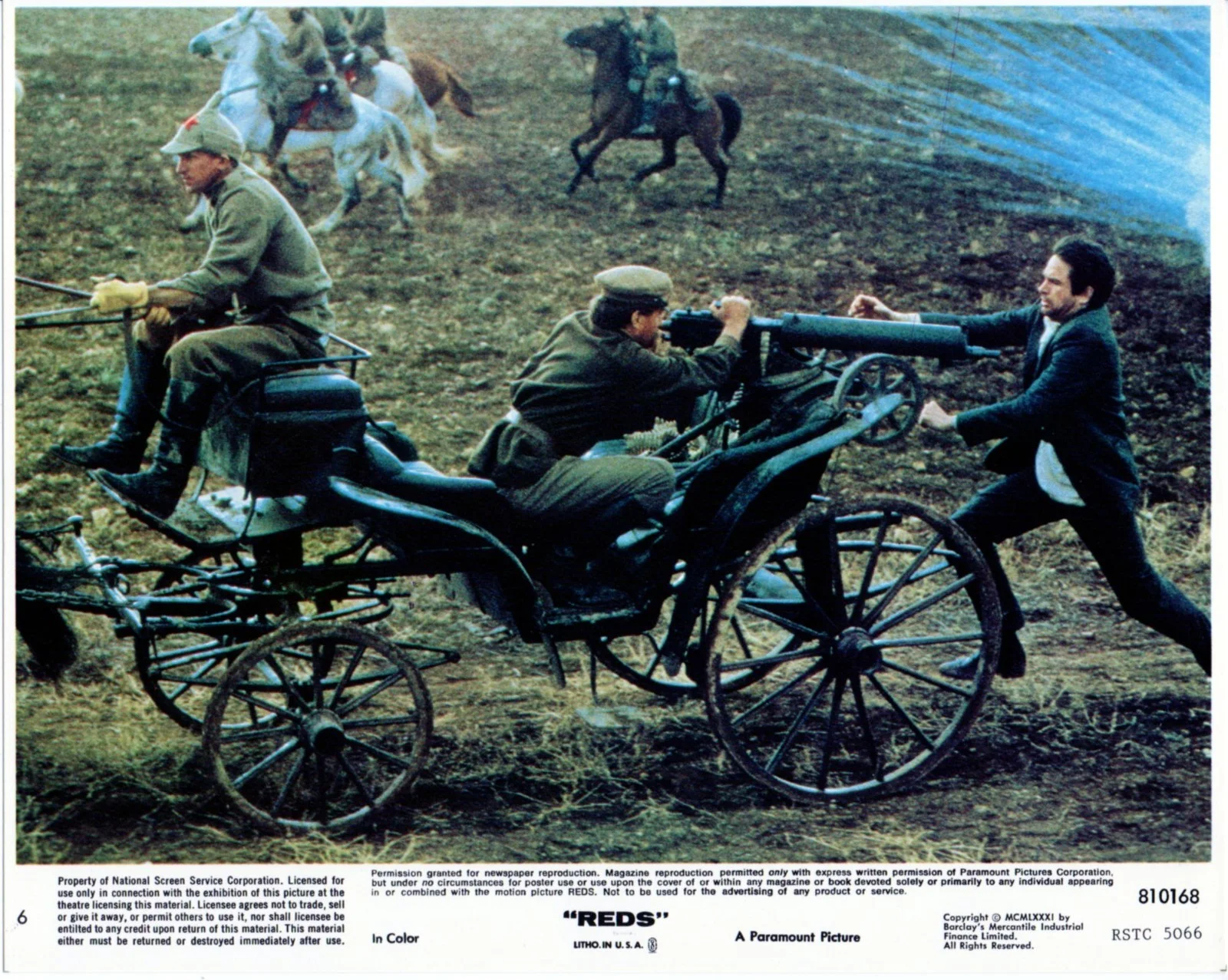 REDS 1981 Warren Beatty JOHN REED, Diane Keaton Jack Nicholson US 10x8 LOBBY SET, image 3