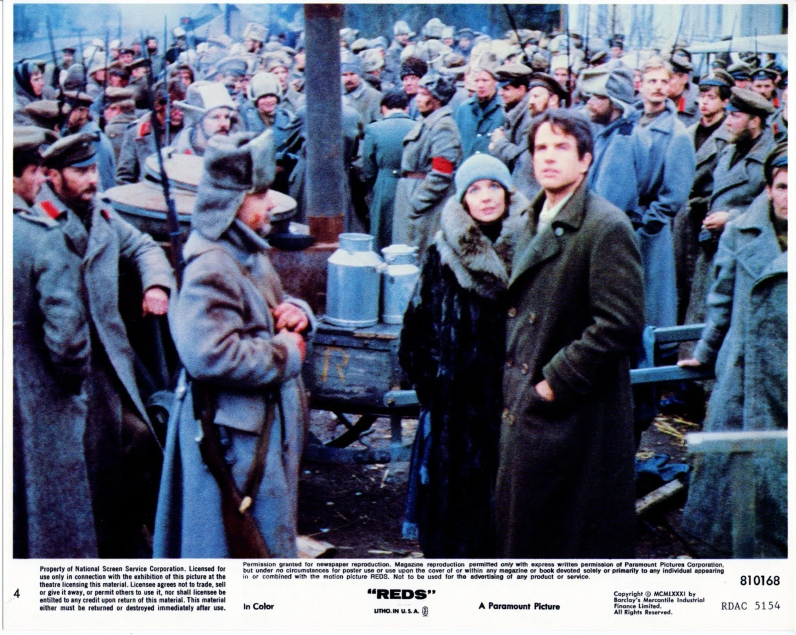 REDS 1981 Warren Beatty JOHN REED, Diane Keaton Jack Nicholson US 10x8 LOBBY SET, image 5