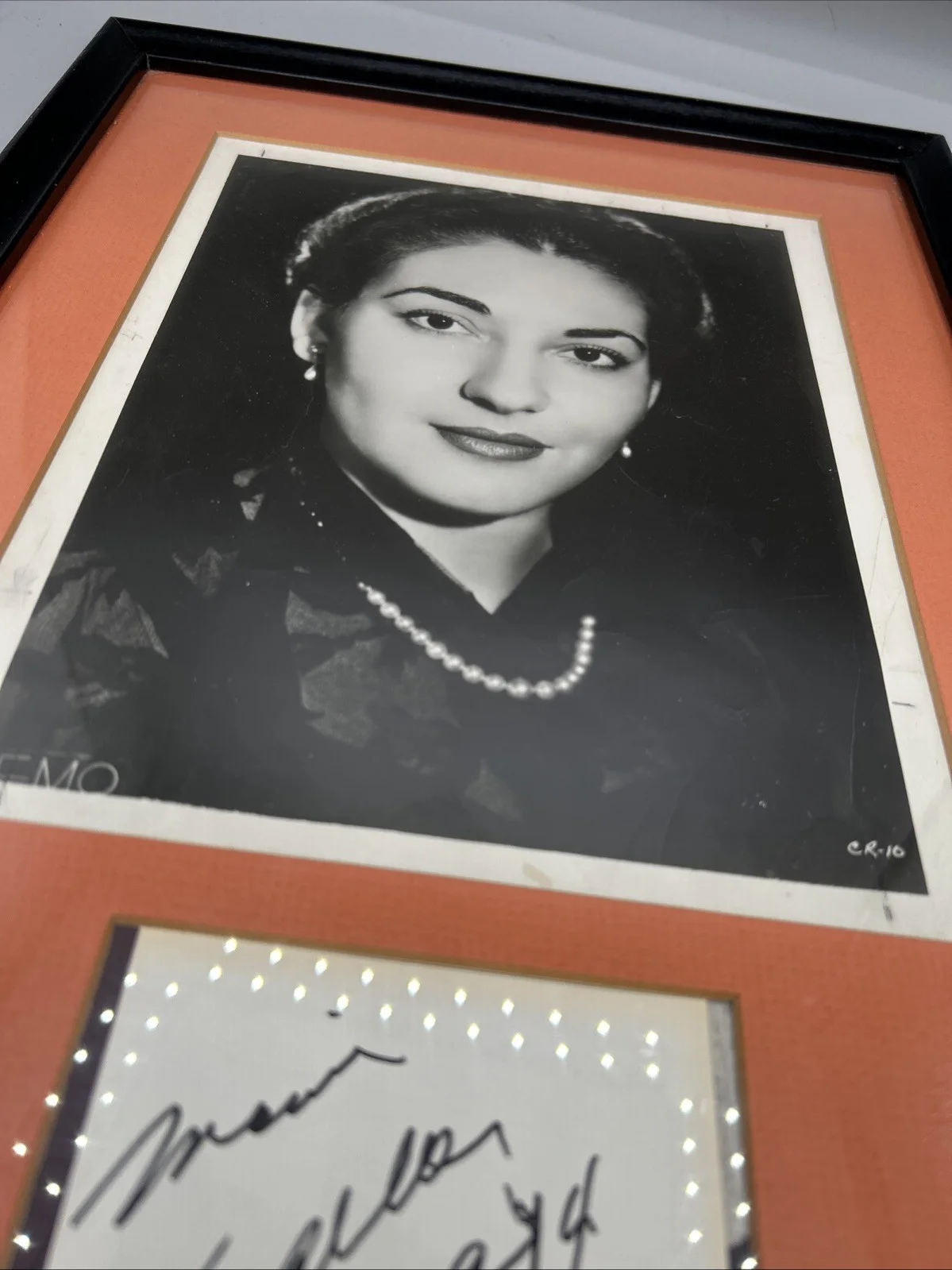 Maria Callas 1974 Signed Autograph Framed Photo Opera Soprano, изображение 5