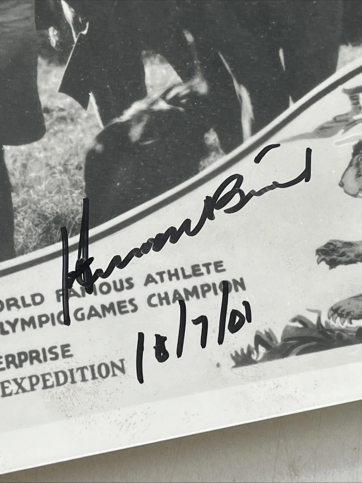 Herman Brix — Herman Brix Bruce Bennett Signed Photo Tarzan 1935 Reprint Autograph 2001, изображение 2