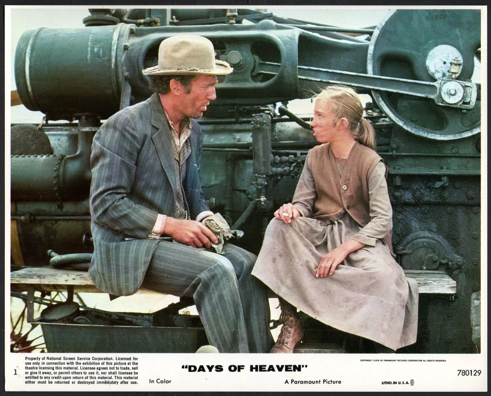 DAYS OF HEAVEN 1978 Richard Gere, Brooke Adams, Sam Shepard 7 10x8 LOBBY CARDS, изображение 2