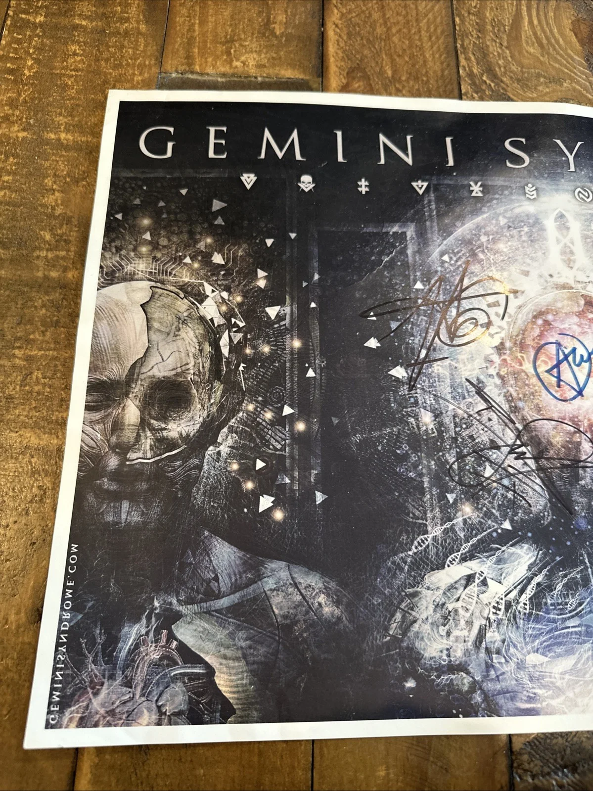 GEMINI SYNDROME SIGNED AUTOGRAPH poster AARON NORDSTROM, image 2
