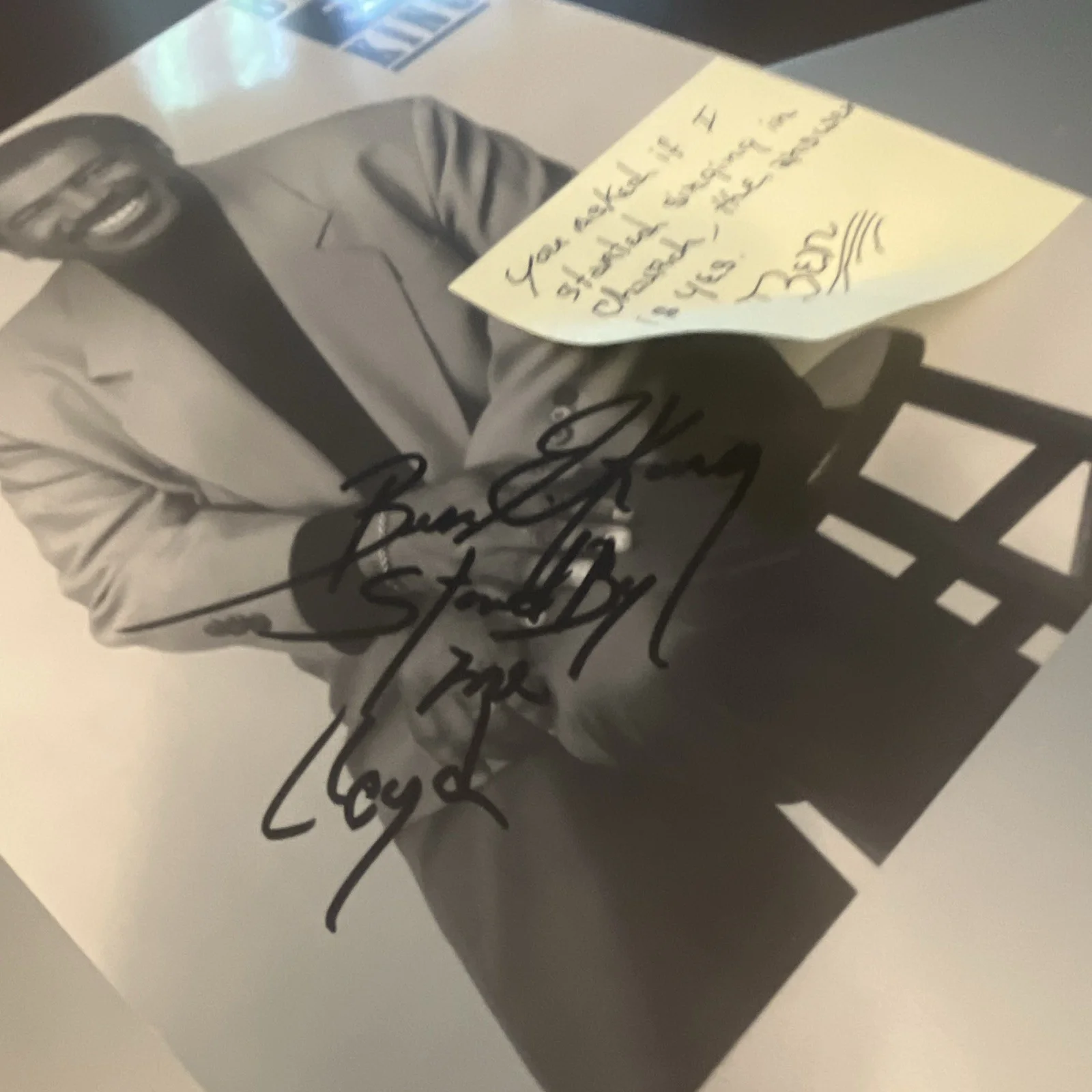 Ben E. King Auto SIGNED Photo, PLUS Handwritten Note + Stand By Me Foundation LR, image 2