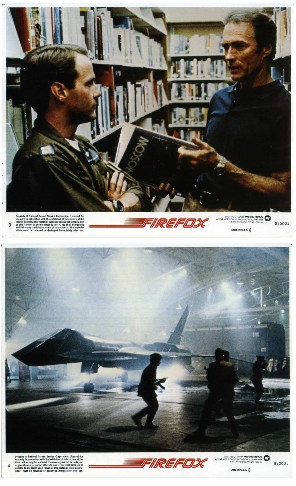 FIREFOX 1981 Clint Eastwood Freddie Jones Warren Clarke US 10x8 LOBBY SET, image 2