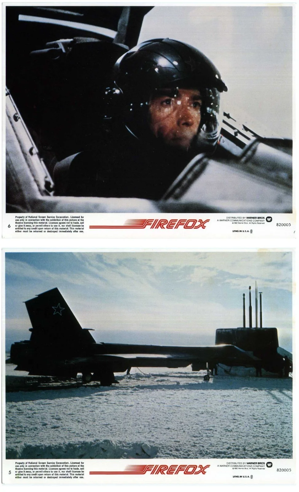 FIREFOX 1981 Clint Eastwood Freddie Jones Warren Clarke US 10x8 LOBBY SET, image 3