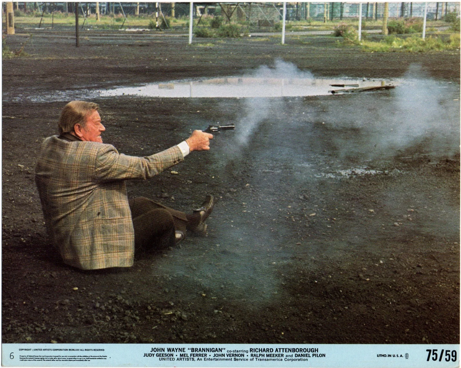 BRANNIGAN 1975 John Wayne, Lesley-Anne Down 7 U.S. 10x8 LOBBY CARDS, image 3