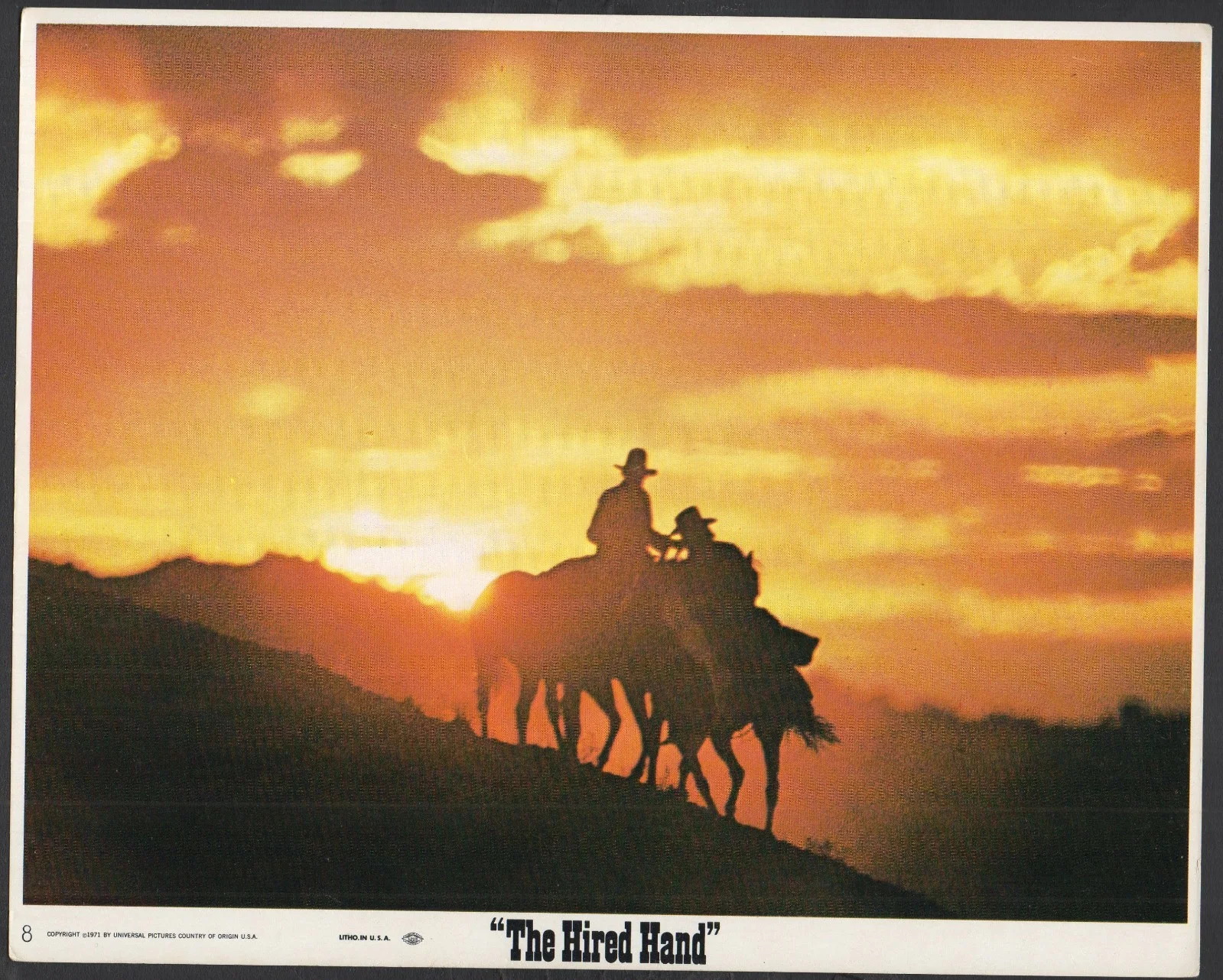 HIRED HAND 1971 Peter Fonda, Warren Oates, Verna Bloom 10x8 LOBBY SET, изображение 4