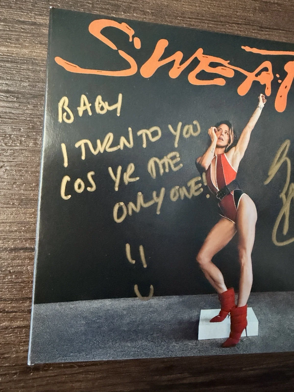Melanie C SIGNED AUTOGRAPHED Sweat W Lyrics CD Sporty Spice Girls I Turn To You, изображение 2