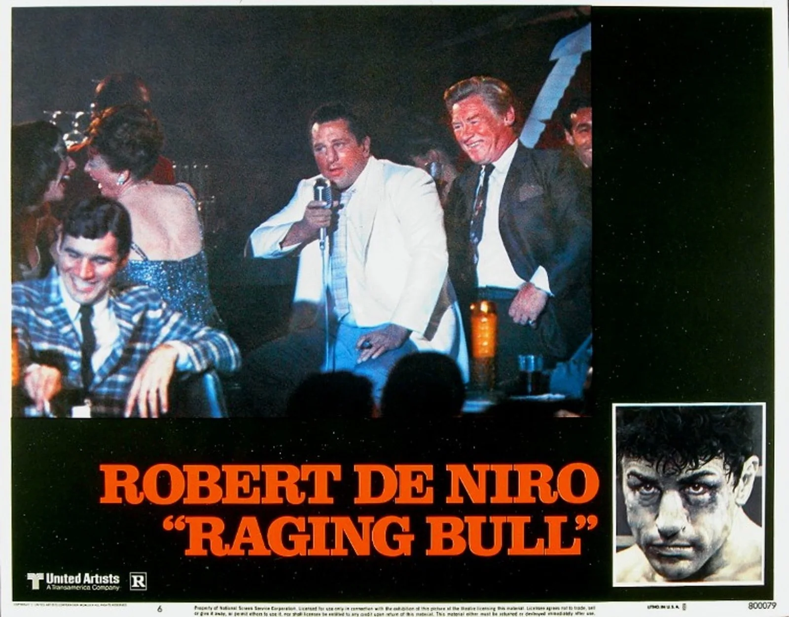 RAGING BULL 1980 Robert De Niro - Martin Scorsese 4 LOBBY CARDS, image 4