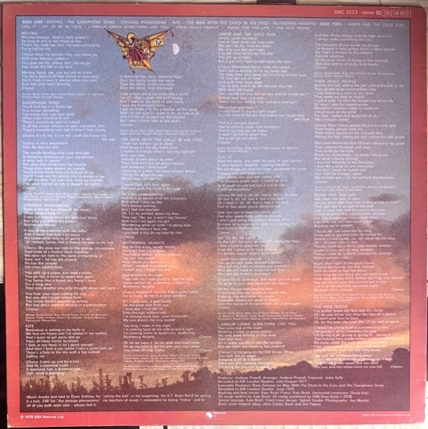 Kate Bush : signed The Kick Inside wonderfully autographed Lp vinyl, image 2