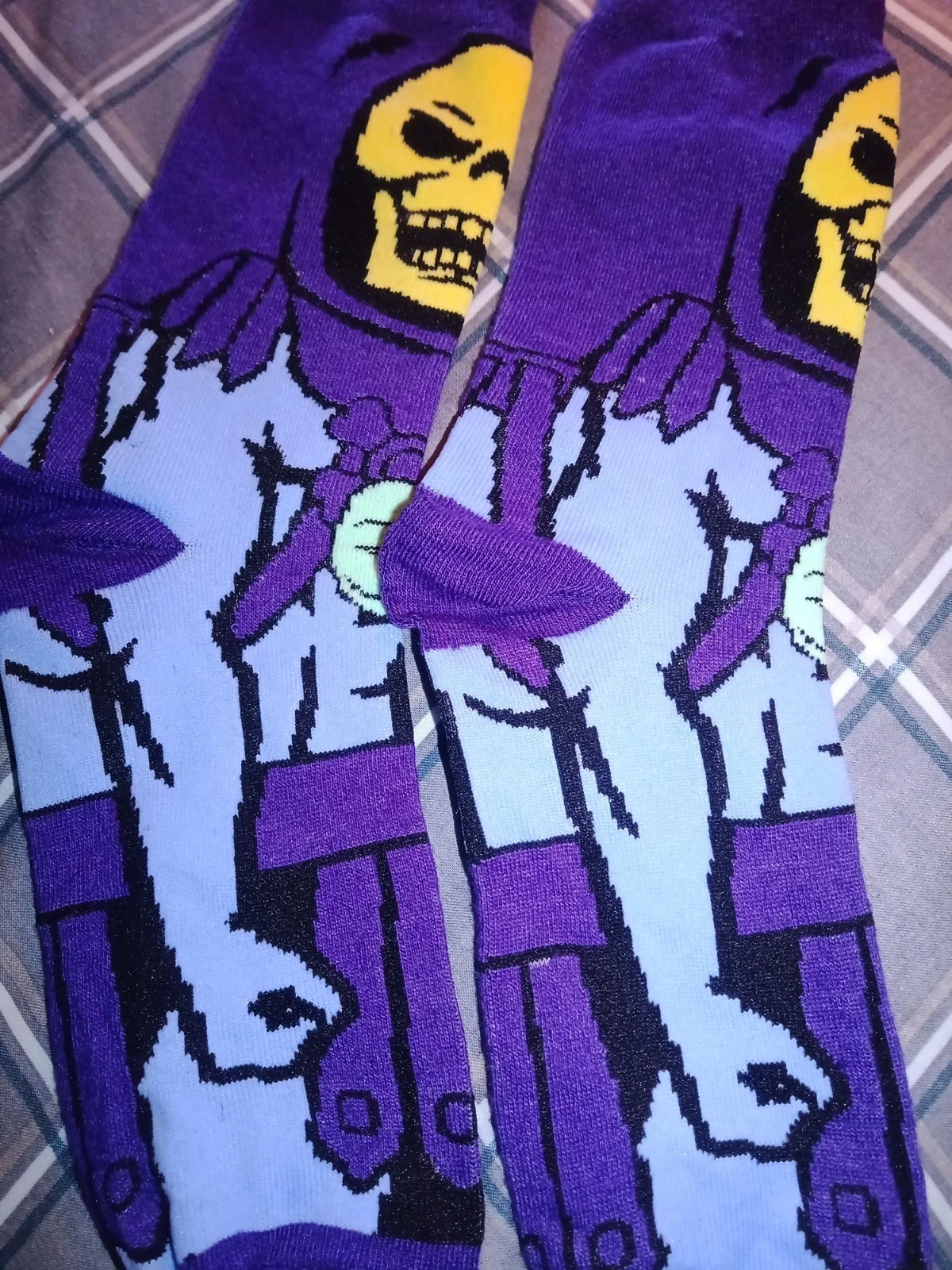 SKELETOR SOCKS * UNISEX * NWOT * ONE SIZE 4-9 *HE-MAN & MASTERS OF THE UNIVERSE, изображение 2