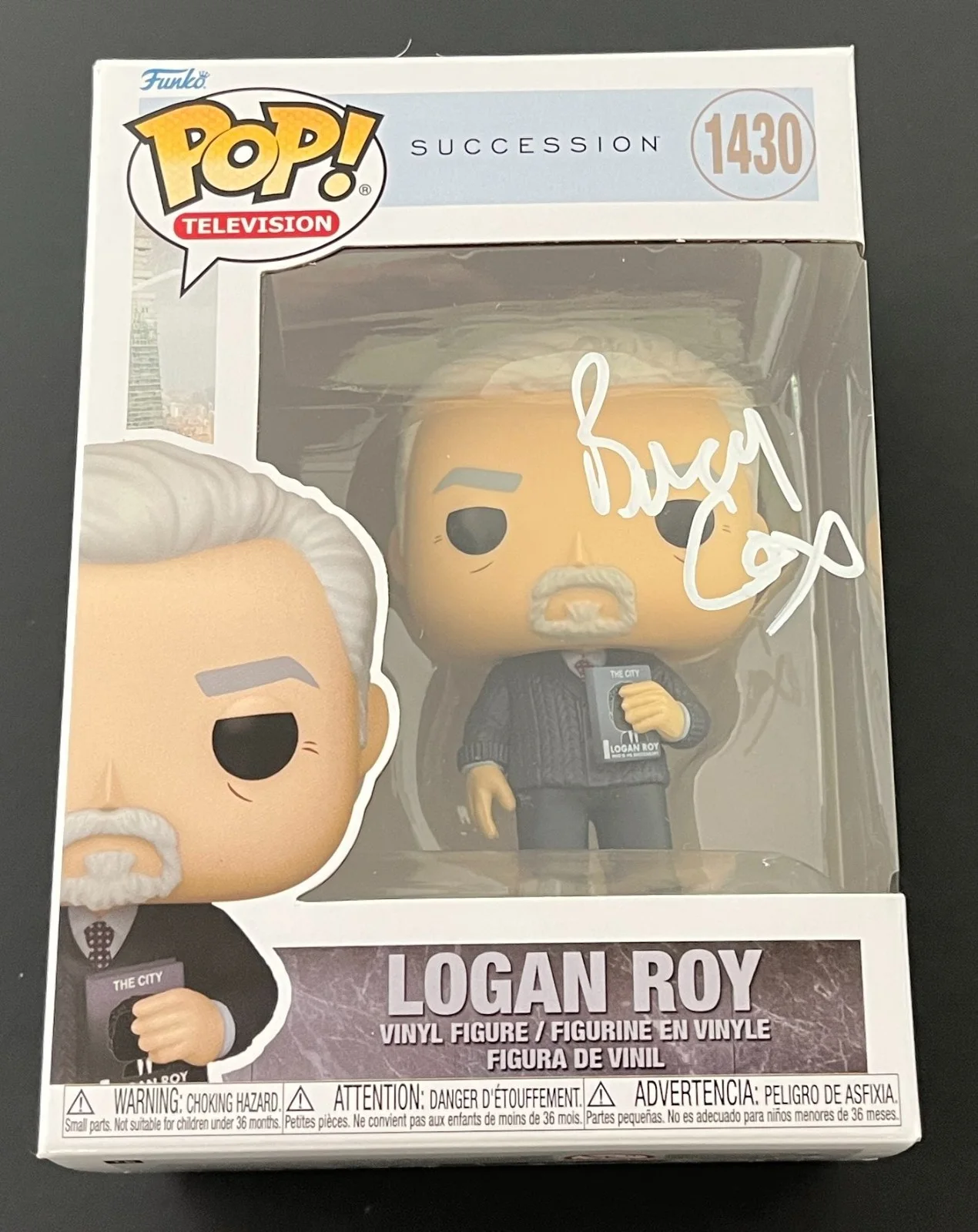 BRIAN COX SIGNED SUCCESSION ROMAN ROY 1430 FUNKO w/EXACT VIDEO PROOF BECKETT COA, изображение 3