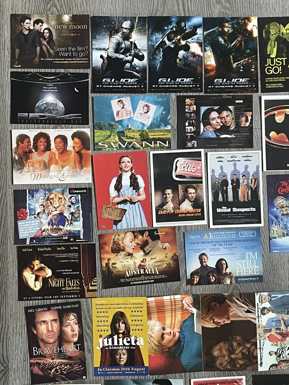 49 VINTAGE MOVIE POSTCARDS. Very Rare. What’s Up Doc? Pulp Fiction, image 3