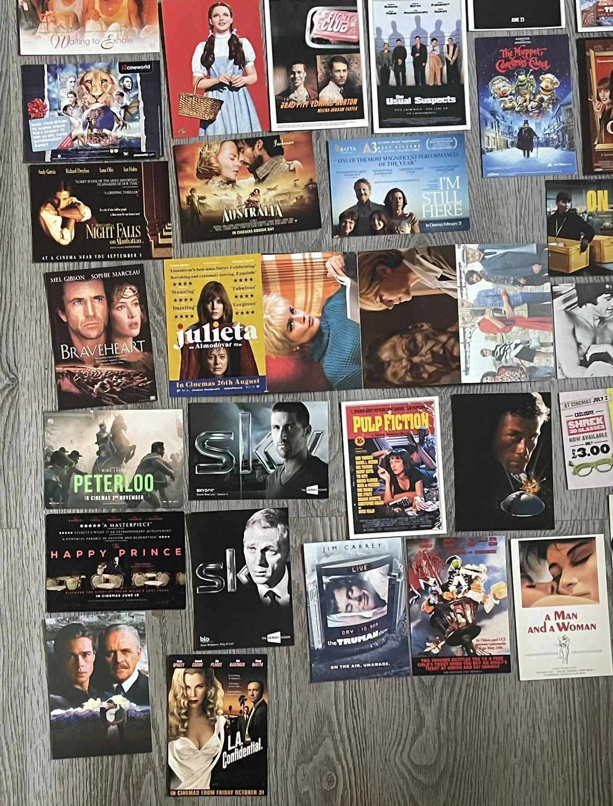 49 VINTAGE MOVIE POSTCARDS. Very Rare. What’s Up Doc? Pulp Fiction, image 5