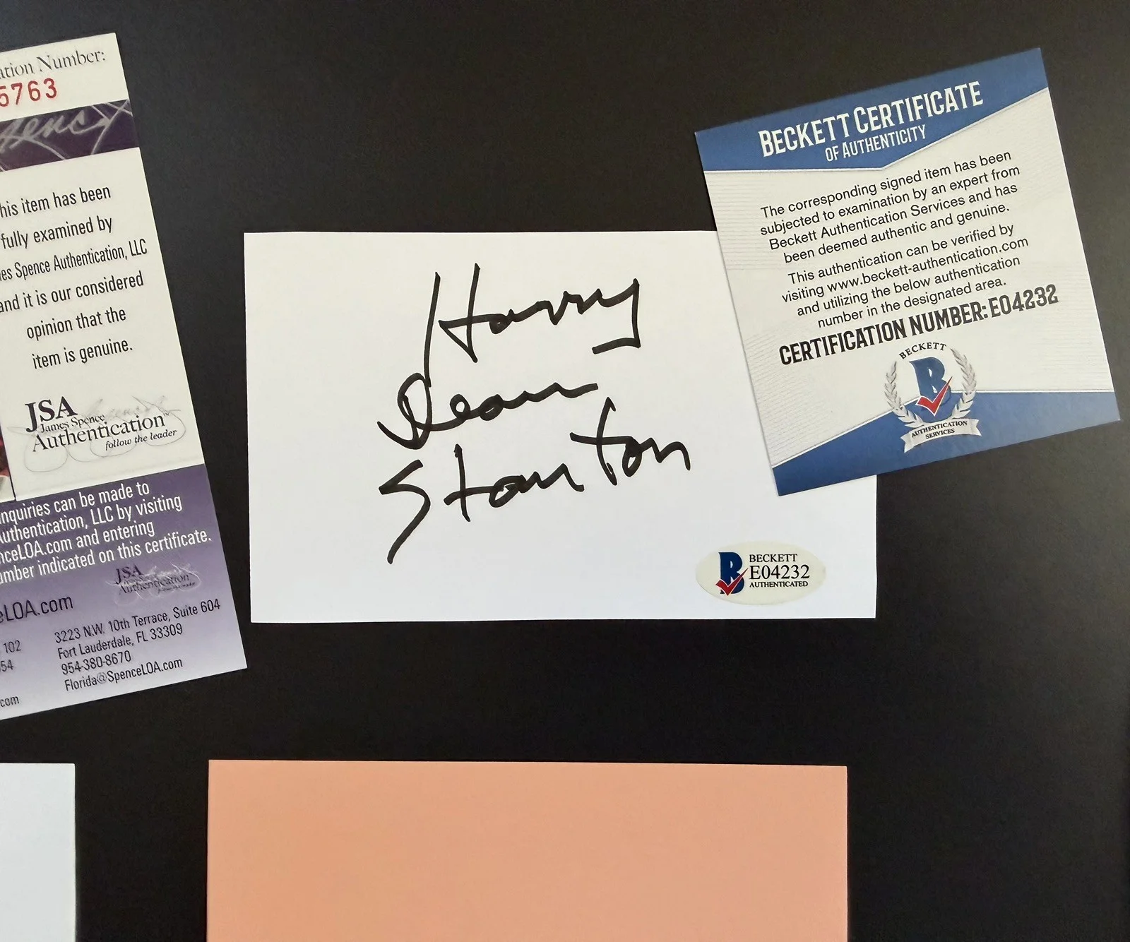 Paris Texas Autograph Lot Harry Dean Stanton Nastassja Kinski Hunter Carson JSA, image 2
