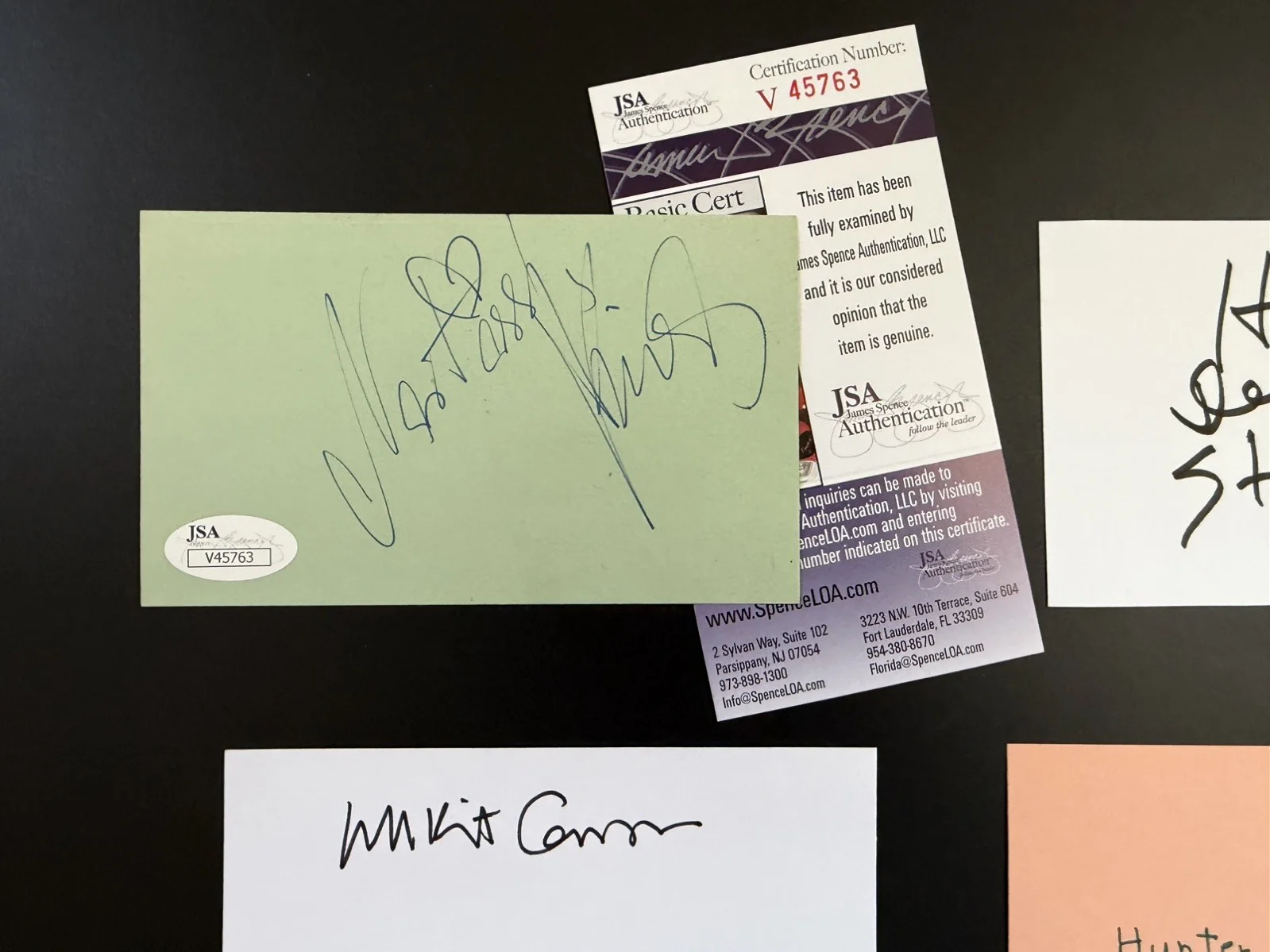 Paris Texas Autograph Lot Harry Dean Stanton Nastassja Kinski Hunter Carson JSA, image 4