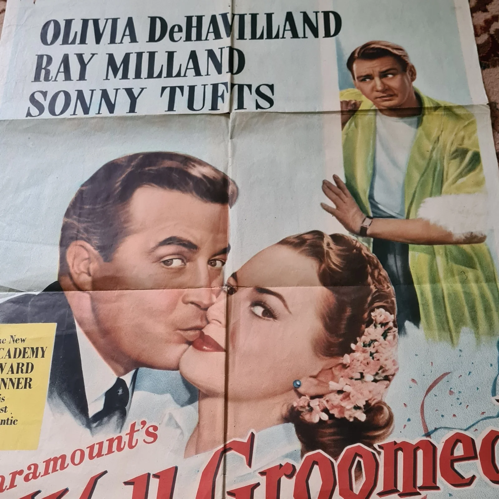 The Well Groomed Bride Original Classic Film Movie Poster 1946 40" x 27", изображение 5