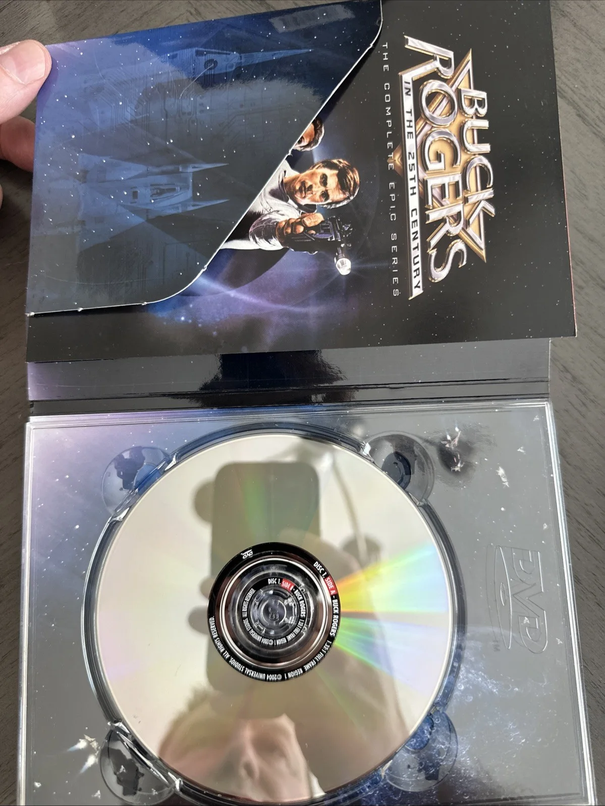 Gil Gerard, Erin Gray, Felix Silla — Gil Gerard Erin Gray Felix Sillq BUCK ROGERS DVD Signed By All 3 COA RACC Seller, изображение 3