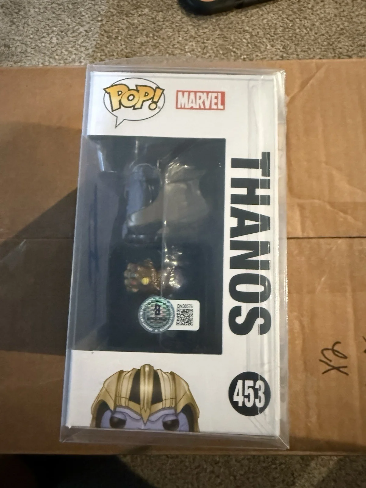 Thanos Marvel Avengers Funko Pop Signed by Josh Brolin Beckett Certified, изображение 2
