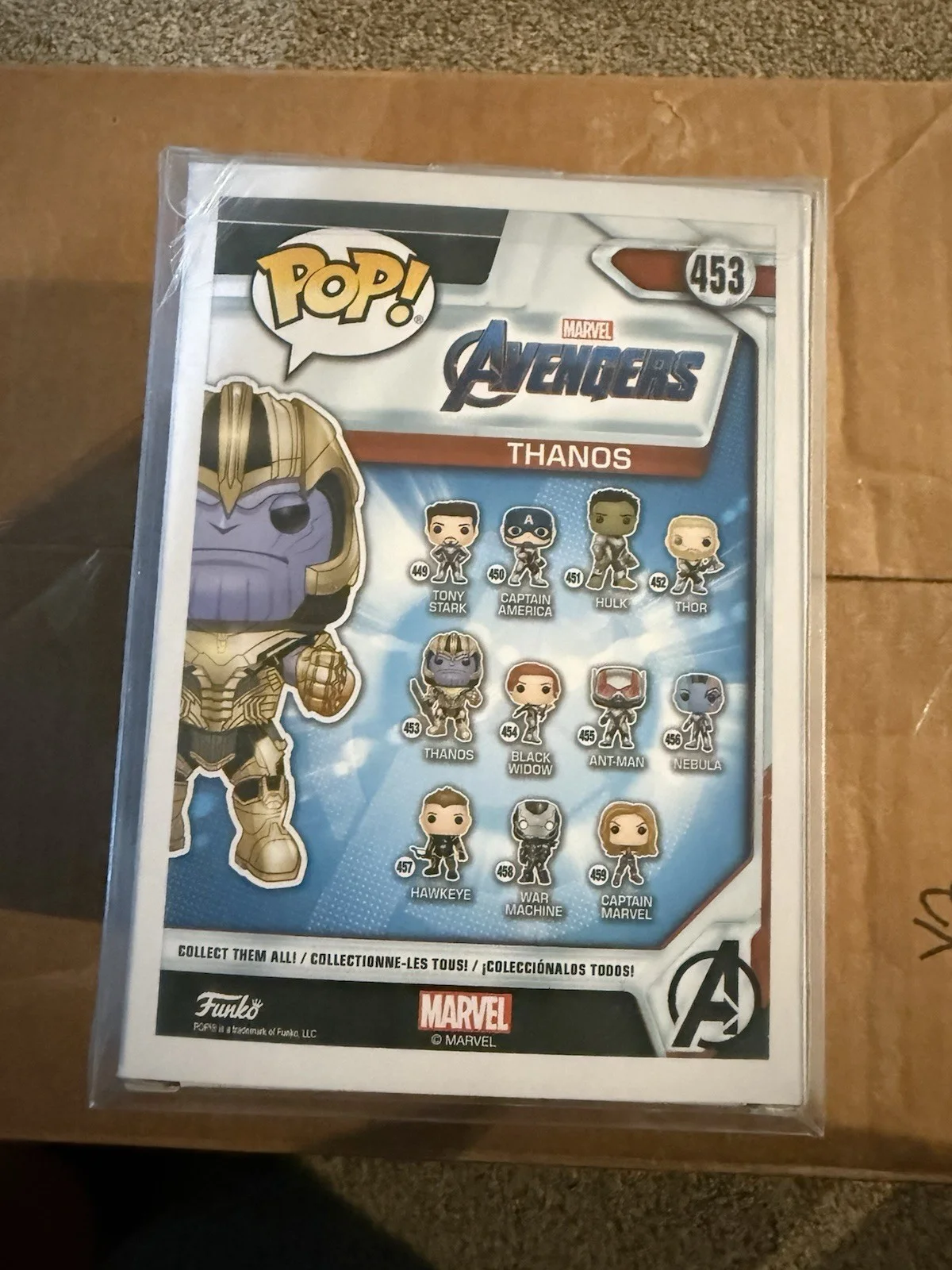 Thanos Marvel Avengers Funko Pop Signed by Josh Brolin Beckett Certified, изображение 3