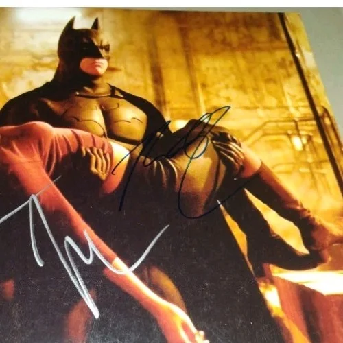 Christian Bale Katie holmes — CHRISTIAN BALE BATMAN 🦇 KATIE HOLMES RACHEL DAWES DUAL SIGNED 8X10 PHOTO PROOF, изображение 3