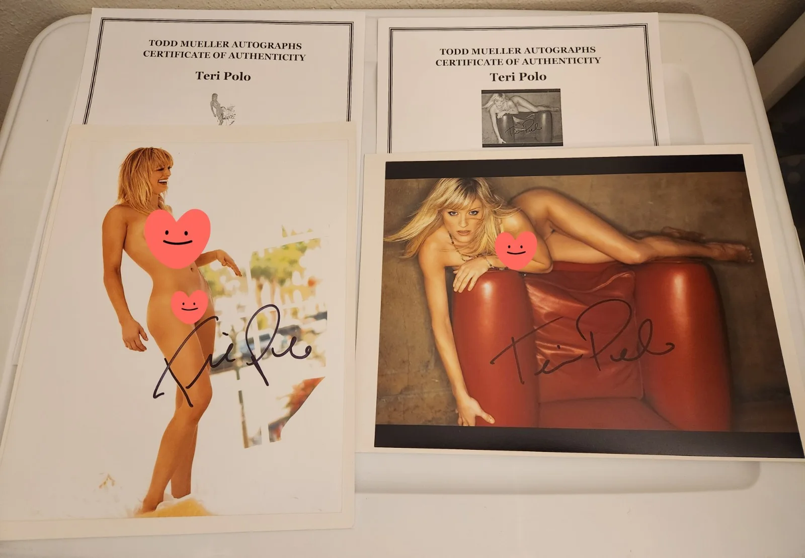 Teri Polo — Teri Polo Lot Of 2 Signed Autographed 8 X 10 Photos Certificate Of Authenticity