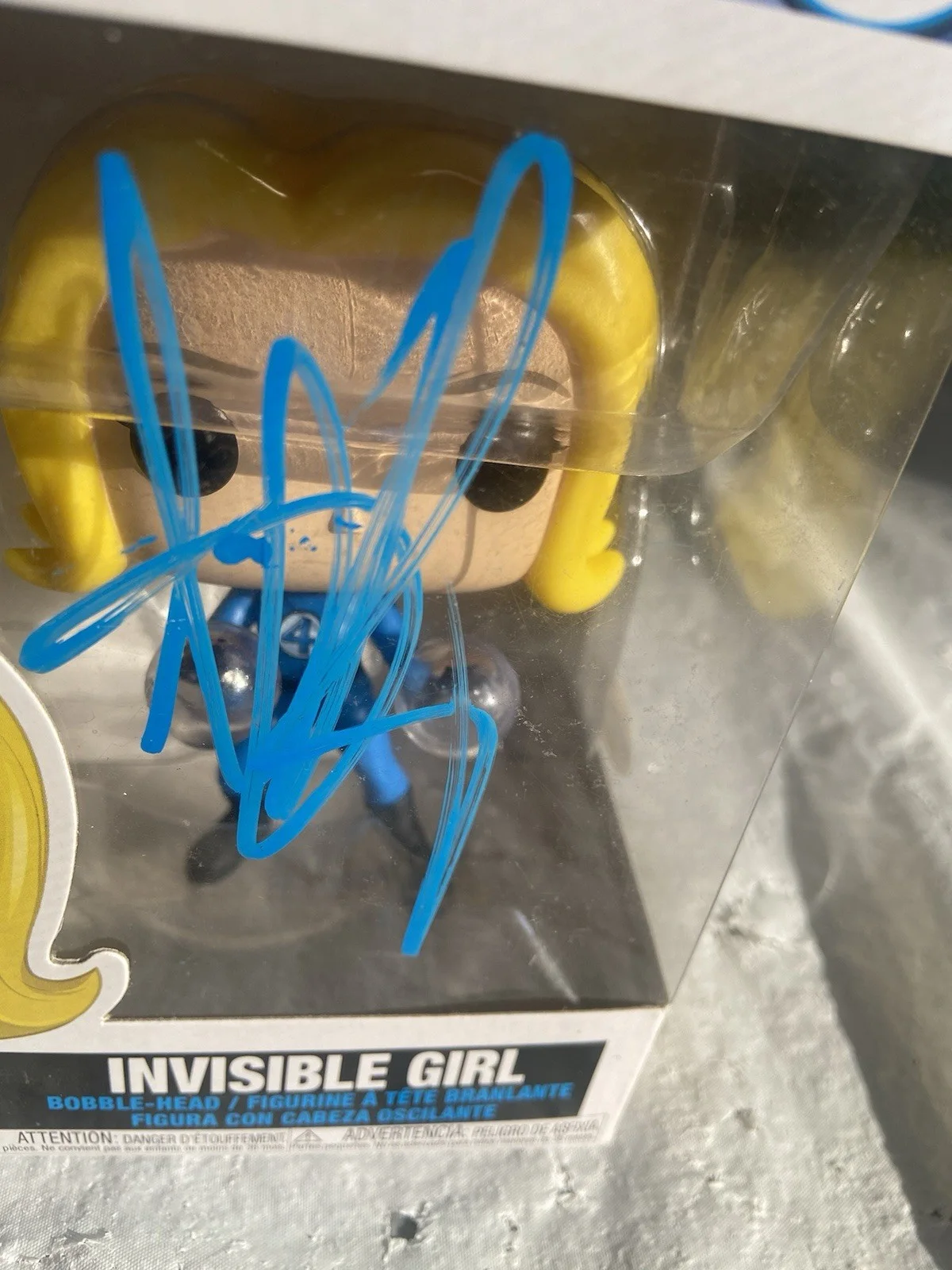 Marvel Fantastic Four Jessica Alba Signed Invisible Girl Funko Pop #558 COA, image 5